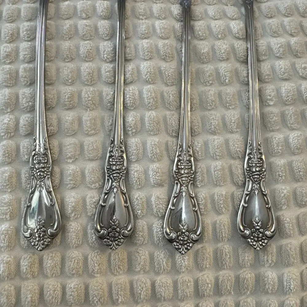 8 Oneida Distinction Deluxe HH Stainless Kennett Square Ice/Iced Tea Spoons Set